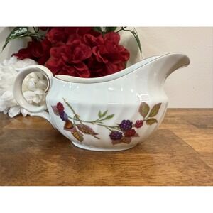 Vintage Royal Worcester Evesham Gravy Boat – Fine‎ Porcelain England 1961